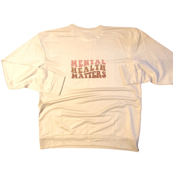 Serotonin mental health graphic raglan crewneck sweatshirt size XL - Picture 6 of 9